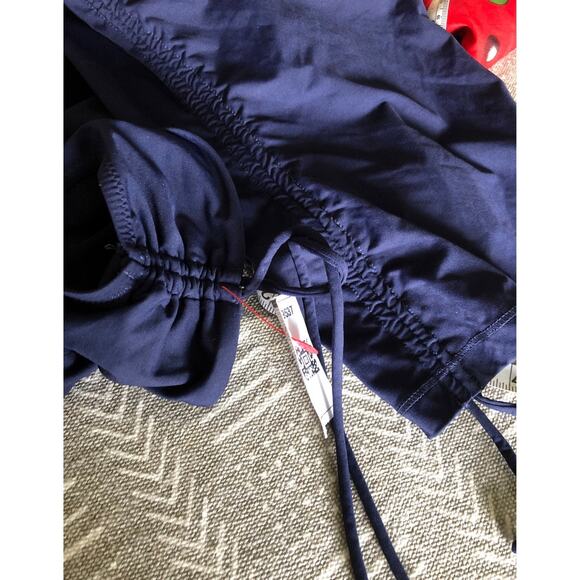 NWT Athleta Scrunch Ruched Tankini & bottoms in navy swim 2 piece size medium - Picture 9 of 11